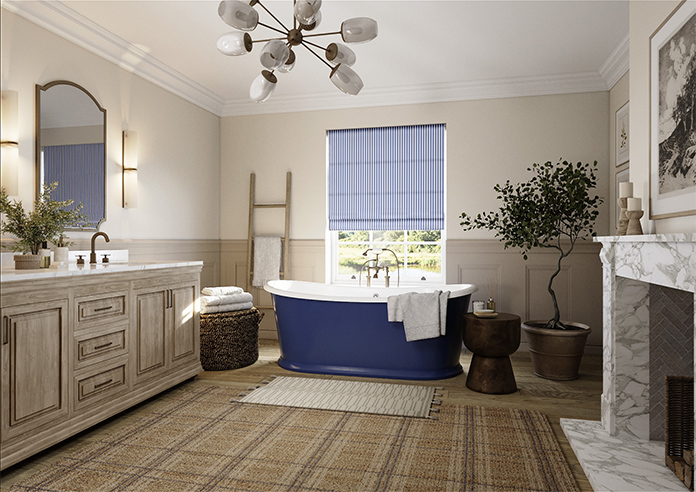 The British Stripe Co. Catherine, Bristol No.2 - Roman Blind - Image 6